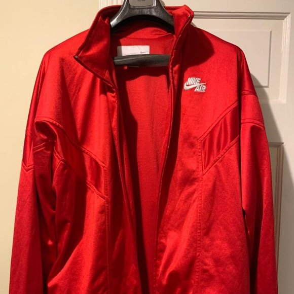 Nike Other - Red Nike Air Zip-Up Jacket- XL